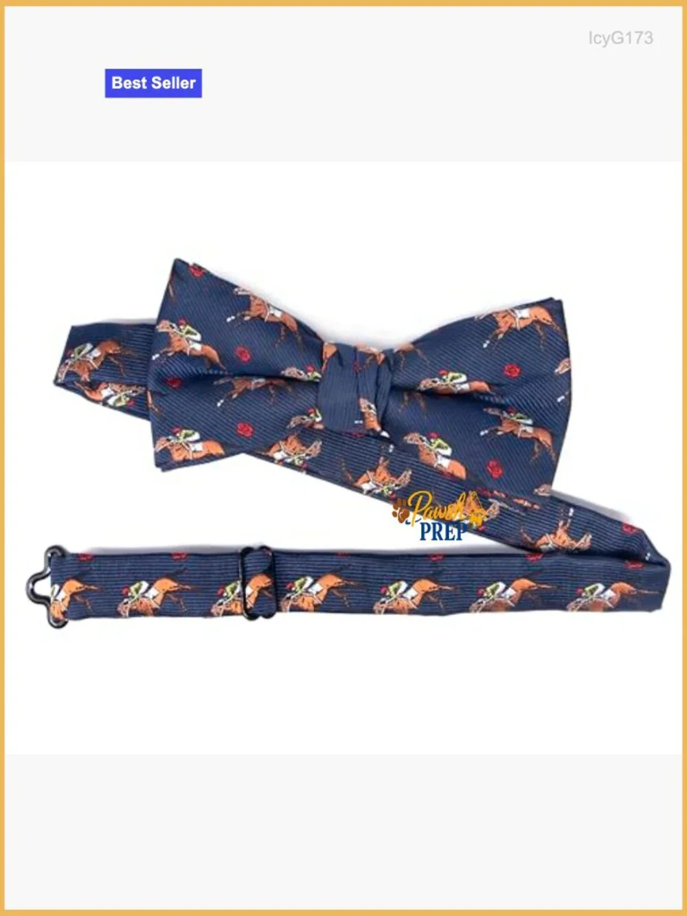 Pre-Tied Bow Tie Adjustable Strap Animal Print Polyester Microfiber
